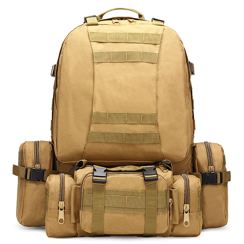 Bolsas personalizadas al por mayor con tem&aacute;tica militar, mochilas t&aacute;cticas, mochilas de escalada al aire libre de gran capacidad, juegos de campamento multifuncionales, mochilas combinadas