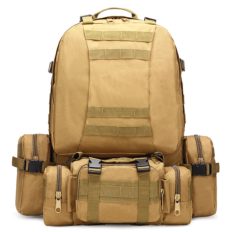 Bolsas personalizadas al por mayor con tem&aacute;tica militar, mochilas t&aacute;cticas, mochilas de escalada al aire libre de gran capacidad, juegos de campamento multifuncionales, mochilas combinadas