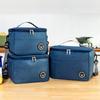 Bolso para lonchera, bolsa cuadrada aislada, lonchera engrosada con papel de aluminio, bolsa de almuerzo para trabajadores de oficina y estudiantes, picnic de gran capacidad