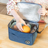 Bolso para lonchera, bolsa cuadrada aislada, lonchera engrosada con papel de aluminio, bolsa de almuerzo para trabajadores de oficina y estudiantes, picnic de gran capacidad