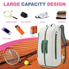 Mochila para deportes informales al aire libre, impermeable, de gran capacidad, para entrenamiento de tenis y b&aacute;dminton, paquete de raqueta Pickleball