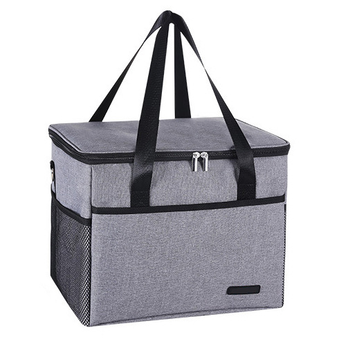 Bolsa de hielo de tela Oxford, bolsa de Picnic port&aacute;til para cerveza, bolsa grande y gruesa para mantenimiento de alimentos frescos, bolsa aislante de papel de aluminio, bolsa aislante para veh&iacute;culos