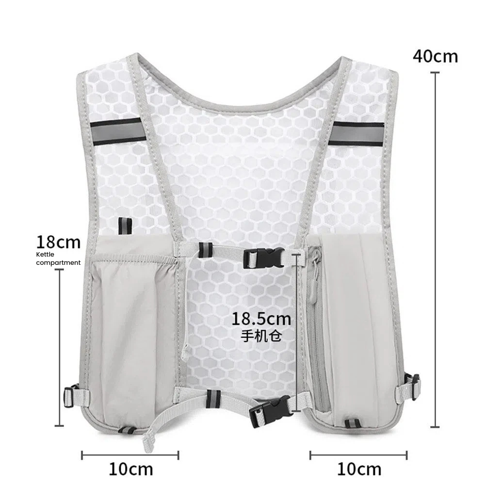 Bolsa para chaqueta de monta&ntilde;ismo al aire libre, bolsa para tel&eacute;fono para correr, bolsa para chaleco de senderismo y ciclismo