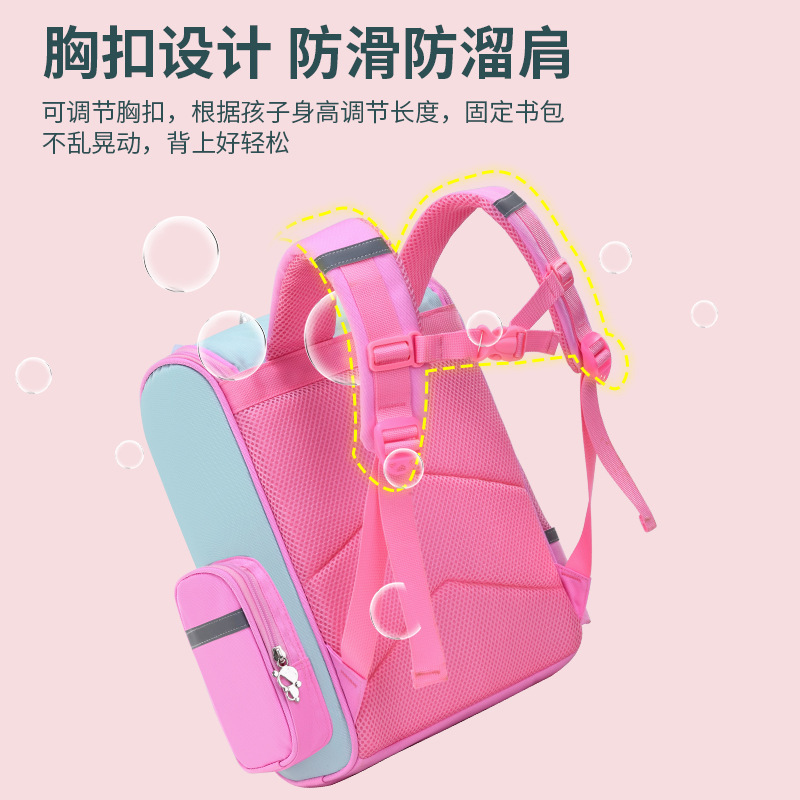 Mochila De Unicornio: Linda Mochila De Dibujos Animados para Ni&ntilde;as De 1 A 6 A&ntilde;os, Adecuada para Estudiantes De Escuela Primaria (Grados 1-6)